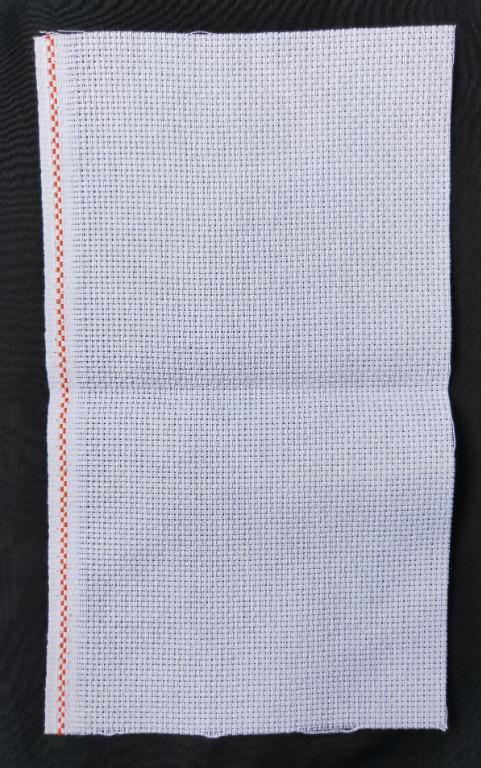 Cross Stitch Fabric Cloth Aida 11 Count White Pre Cut
