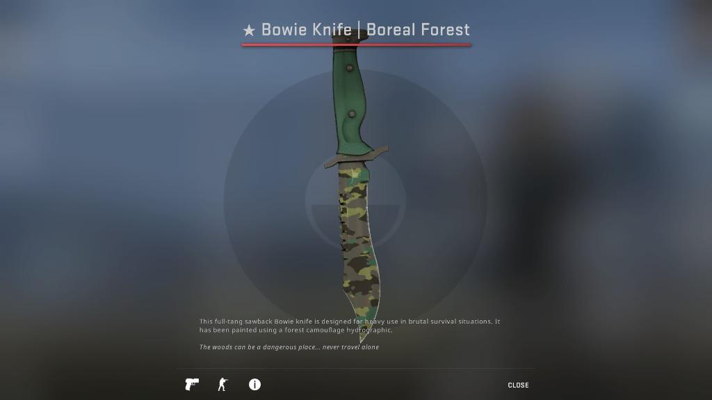 CSGO Bowie Knife Boreal Forest (FieldTested) _csgo knives _csgo