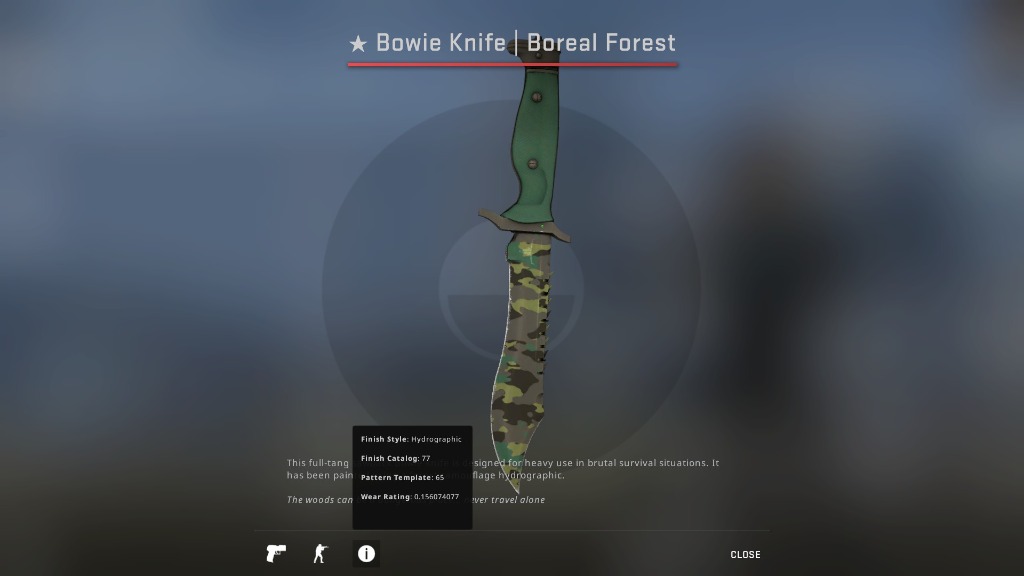 CSGO Bowie Knife Boreal Forest (FieldTested) _csgo knives _csgo