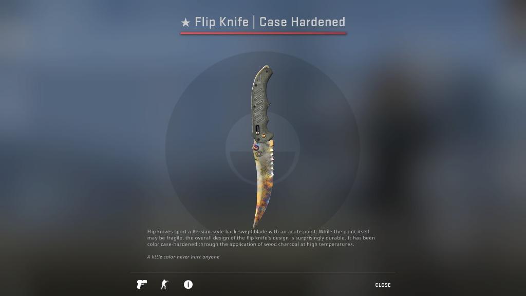 CSGO Flip Knife Case Hardened (Minimal Wear) _csgo knives _csgo knife