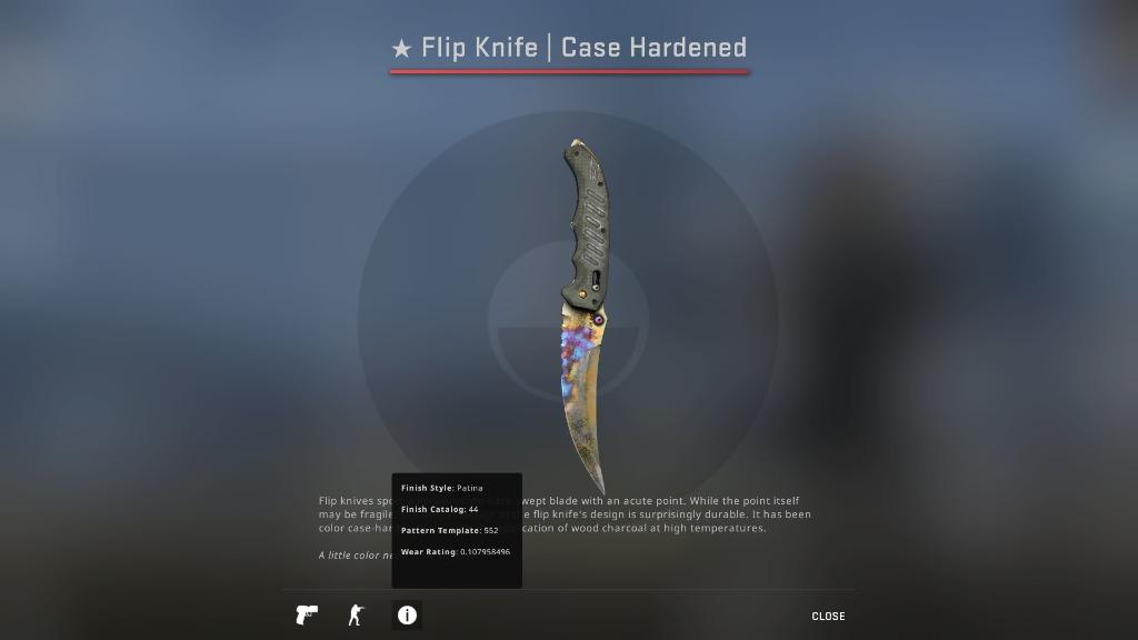 CSGO Flip Knife Case Hardened (Minimal Wear) _csgo knives _csgo knife