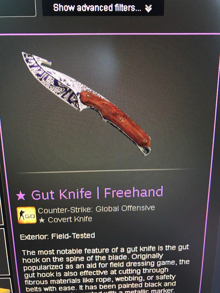 Csgo Gut Knife Freehand Toys Games Video Gaming In Game Products On Carousell
