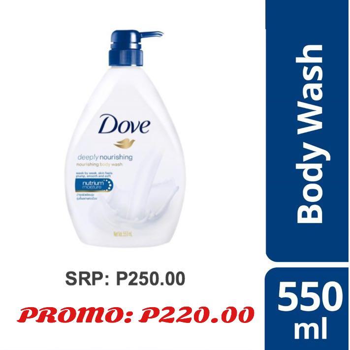 deeply nourishing dove body wash