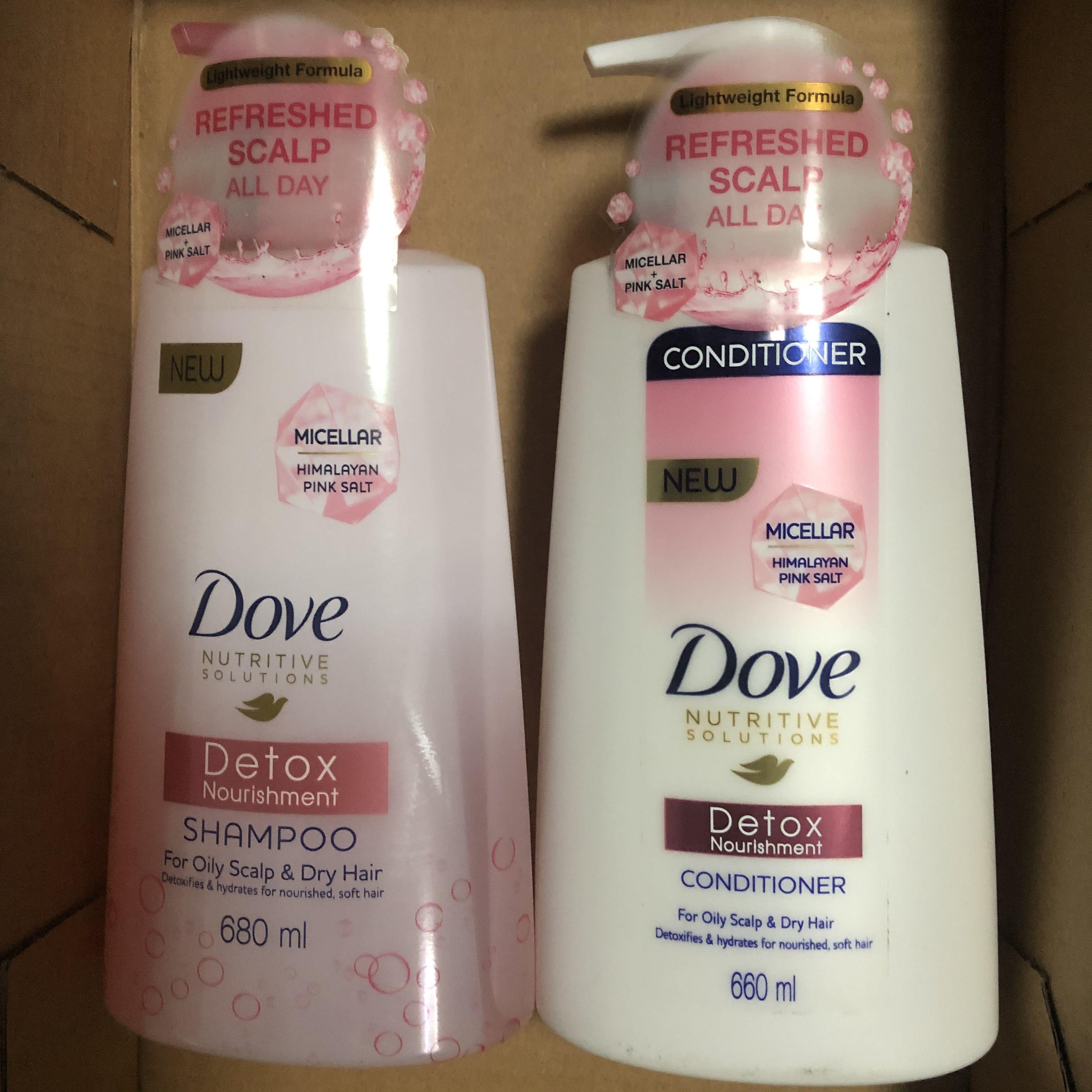 Dove Detox Nourishment Shampoo Conditioner Health Beauty Hair Care On Carousell