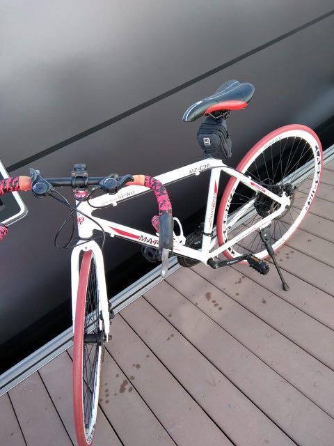 mature road bike