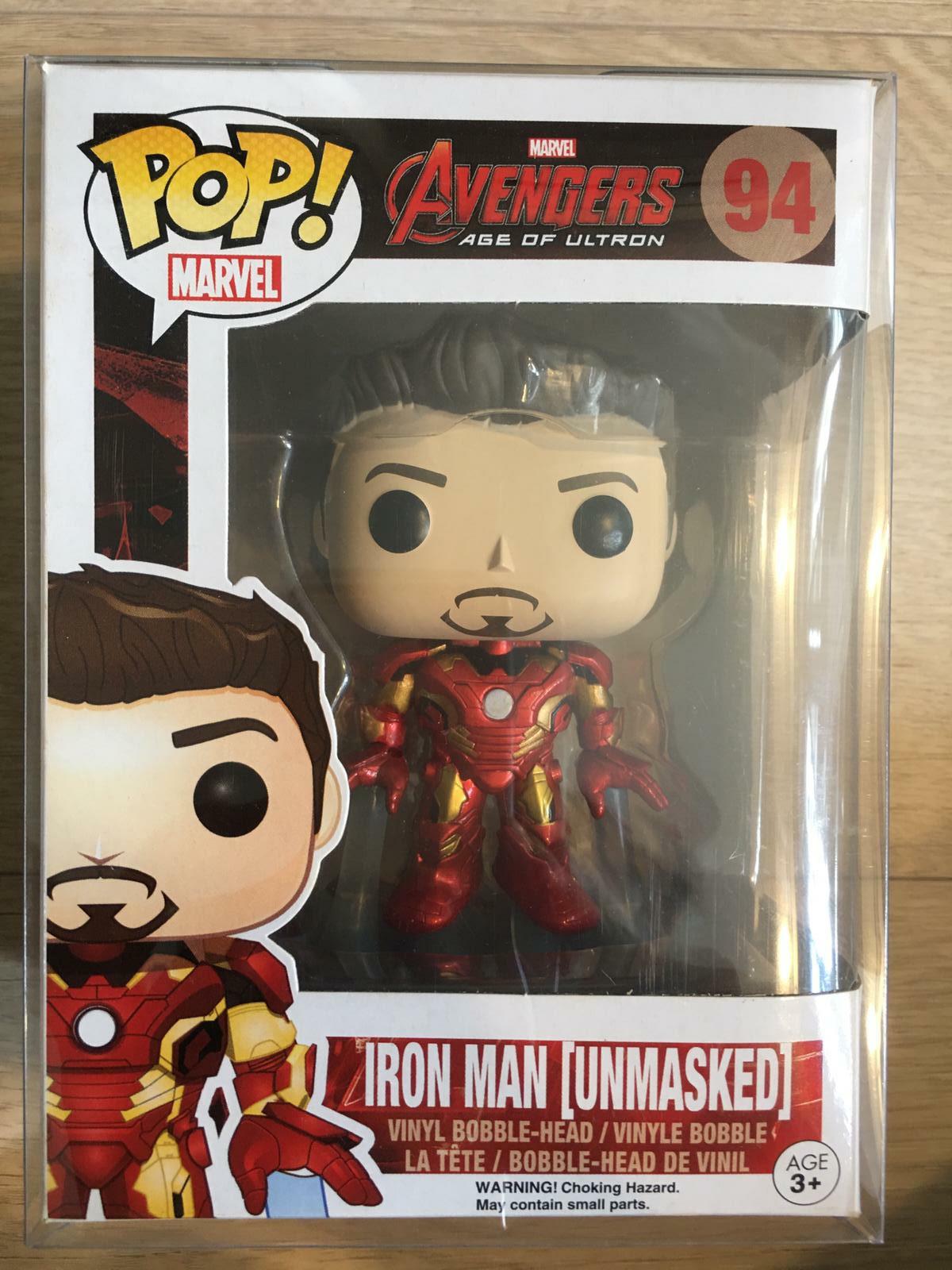 unmasked iron man funko pop age of ultron