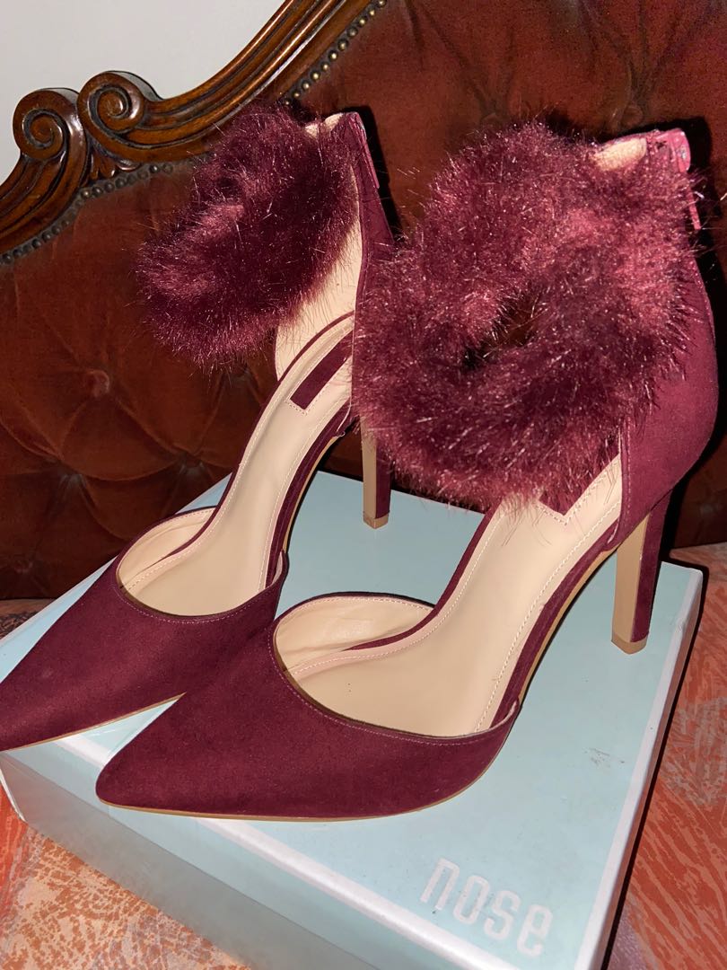 furry red heels