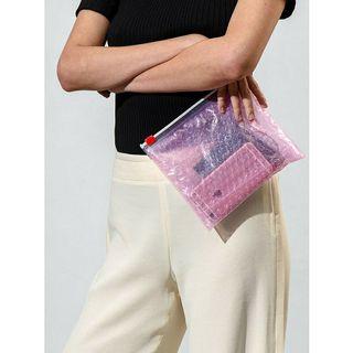 Glossier Pink Zip Pouch