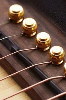 Copper Guitar Pins+Nuts+Saddles