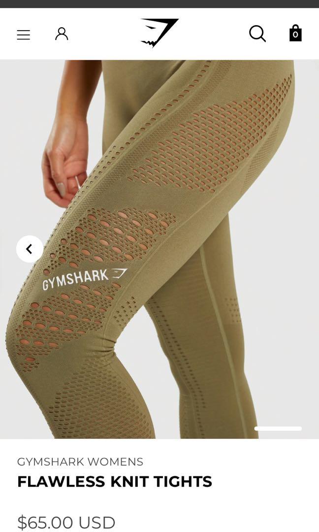 Gymshark Flawless Knit Khaki Olive Leggings!!