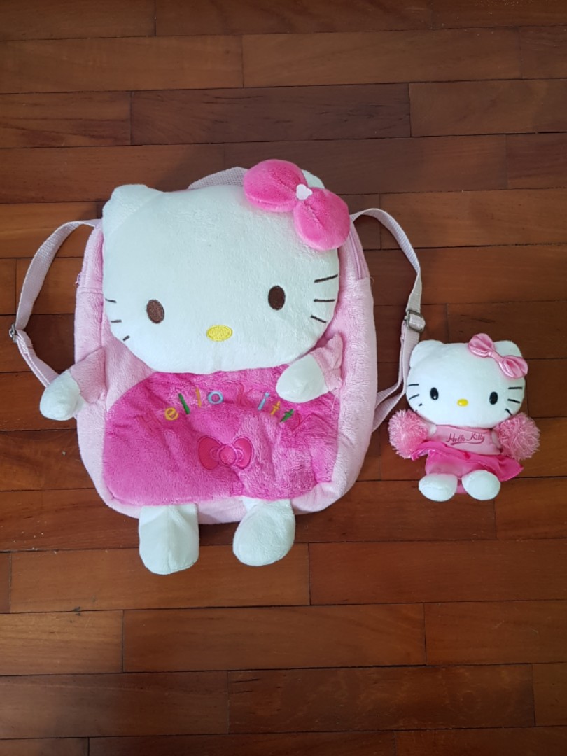 hello kitty backpack plush
