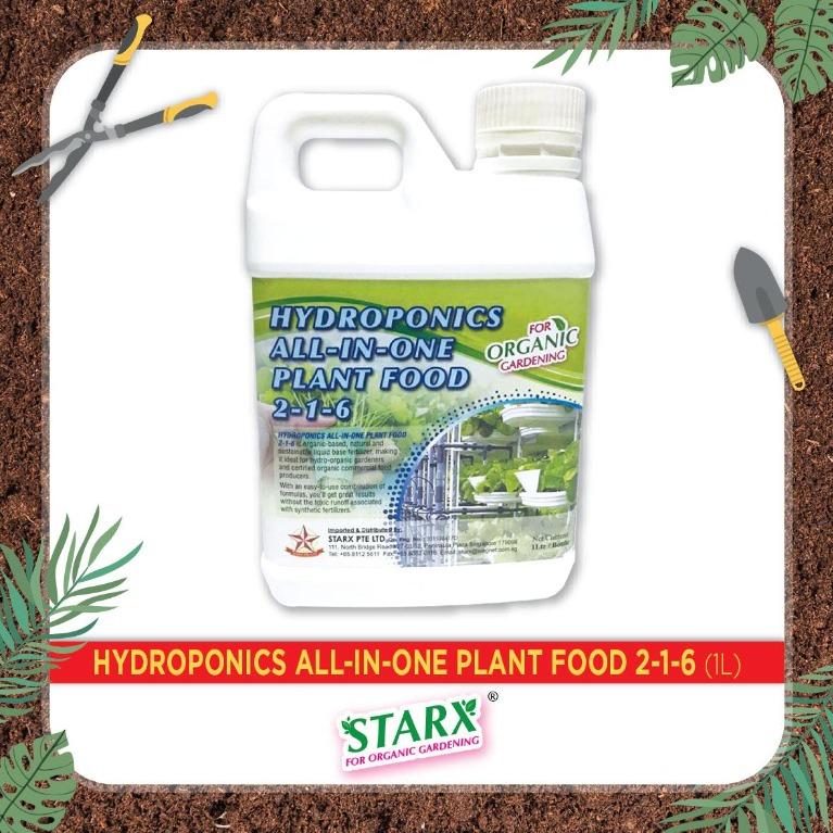 Hydroponics All In One Plant Food 2 1 6 1 Litre For Organic
