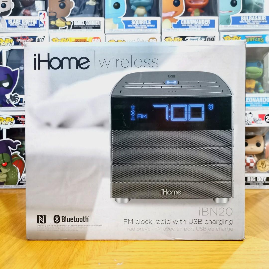 ihome fm clock radio ibn20 with usb charging audio portable audio accessories on carousell