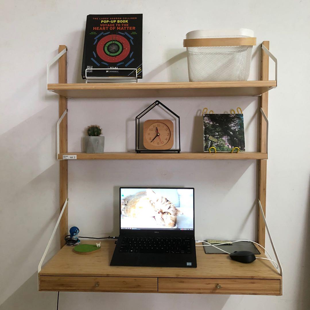 Ikea svalnas wall mounted shop desk