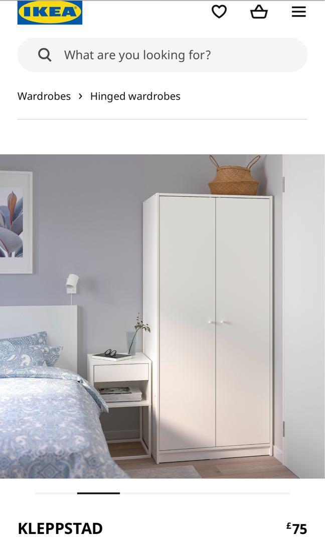 IKea wardrobe, 傢俬＆家居, 傢俬, 書櫃、櫃子及架 Carousell