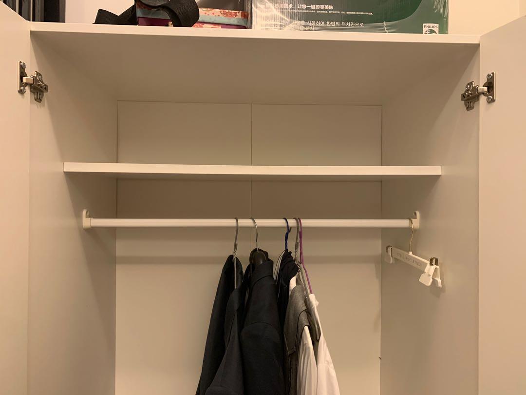 IKea wardrobe, 傢俬＆家居, 傢俬, 書櫃、櫃子及架 Carousell