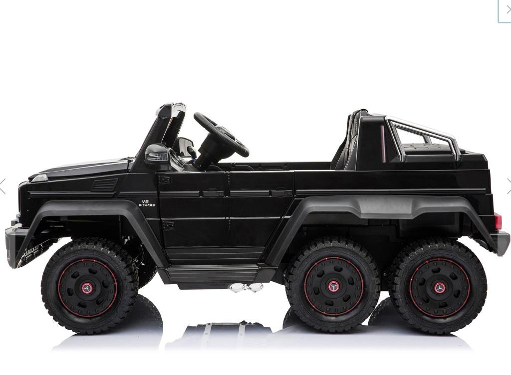 Electric Ride-On Toy Car Mercedes-Benz G63 6X6, MP3 PLayer, Wheel Lights &  Bottom Lights, 2.4Ghz, 12V14AH, Removable Battery Box, 4 X MOTOR, Remote  Control, Double Leather Seat, GUM Wheels, FM Radio, Servomotor