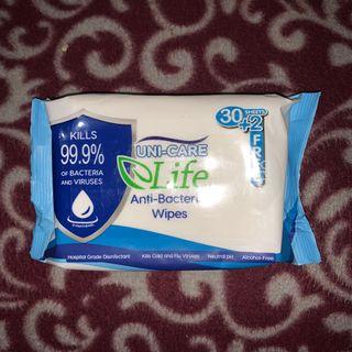 LIFE Anti-Bacterial/Viral Wipes 32s