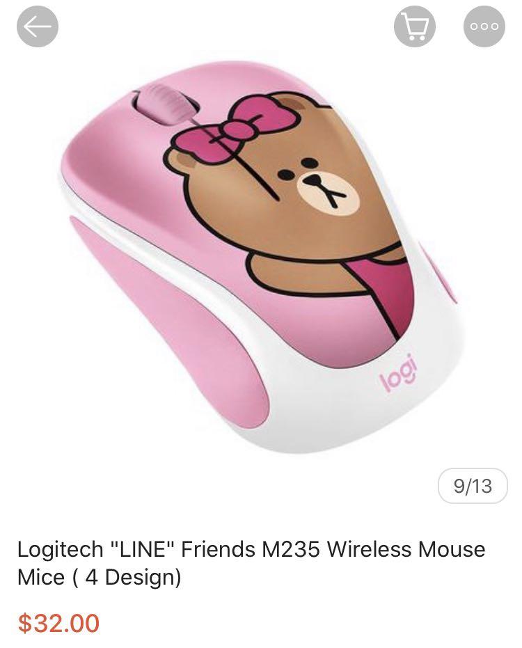 Logitech Line Friends Mouse, Computers & Tech, Parts & Accessories ...