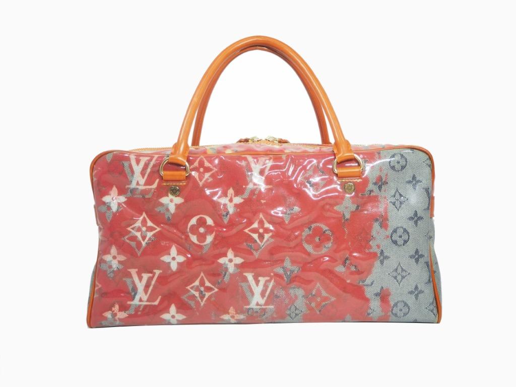 LOUIS VUITTON Limited Edition Richard Prince Pink Denim Weekender