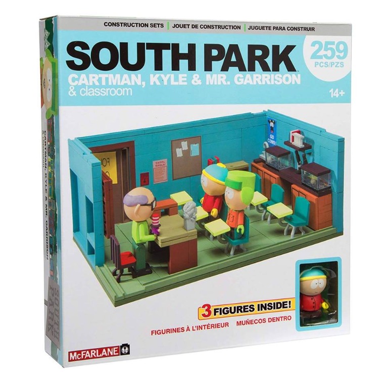 Mcfarlane Toys South Park Cartman Kyle And Mr Garrison Classroom Toys Games Toys On Carousell
