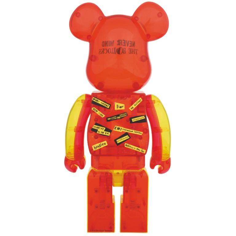 Medicom Be@rbrick Bearbrick Sex Pistols Clear Ver. 100% & 400% Set 