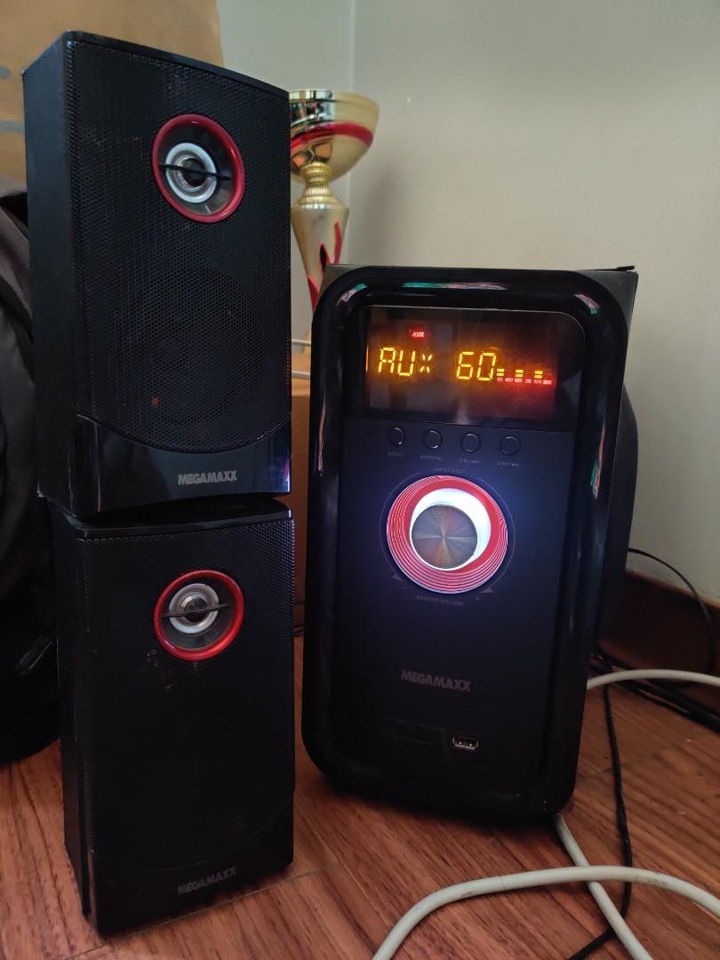 Megamaxx speaker with shop amplifier