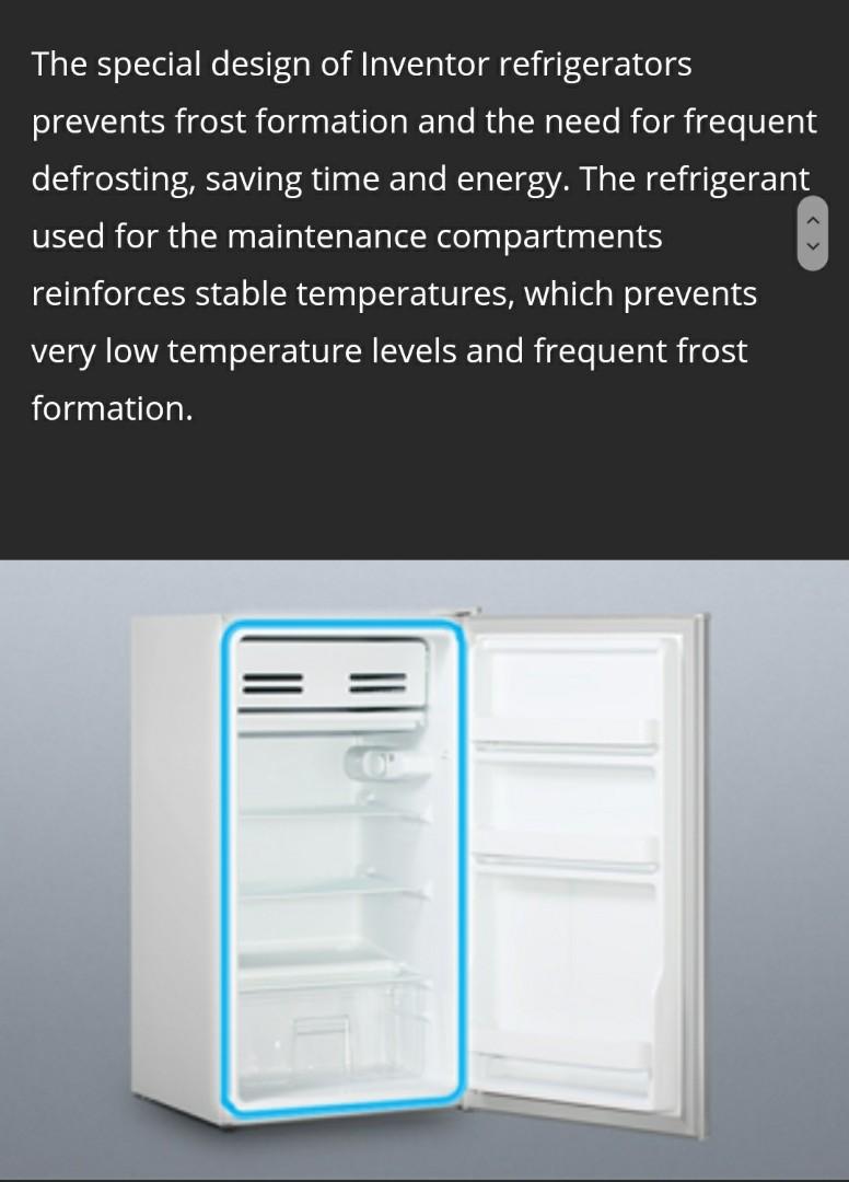Mini fridge 93l by inventor, TV & Home Appliances, Kitchen Appliances, Refrigerators & Freezers