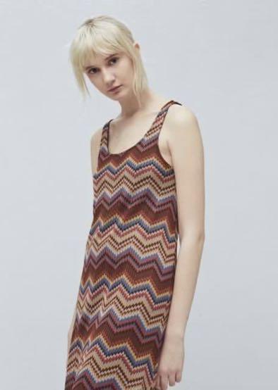 mango zig zag dress