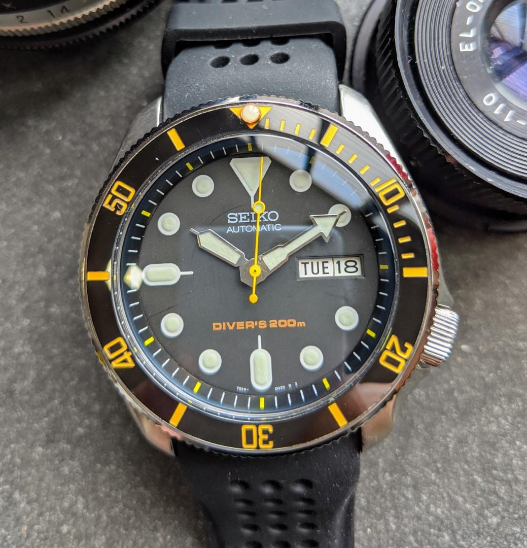 Modified Seiko SKX007 Automatic Divers Black and Yellow Theme, Men's  Fashion, Watches & Accessories, Watches on Carousell
