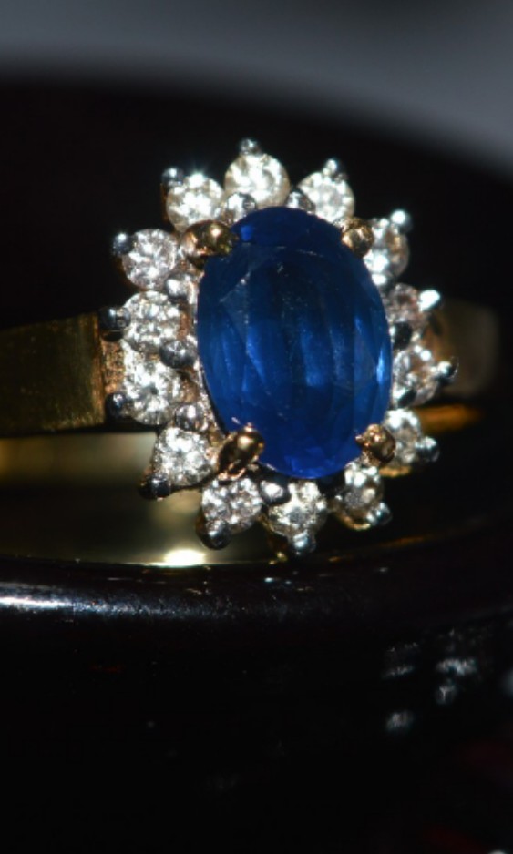 {Nanyang Certified} Beautiful Blue Sapphire Ring, Women's Fashion ...