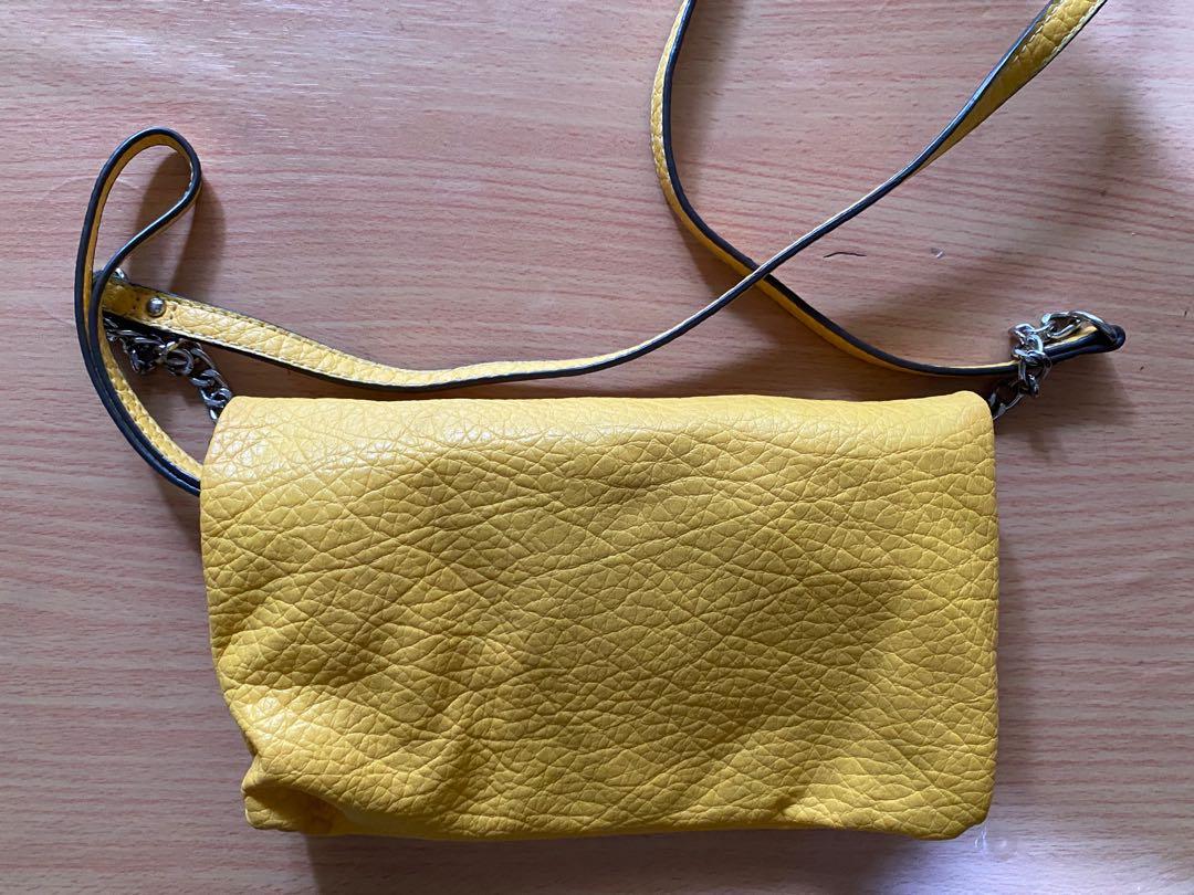 Nine west yellow purse hot sale
