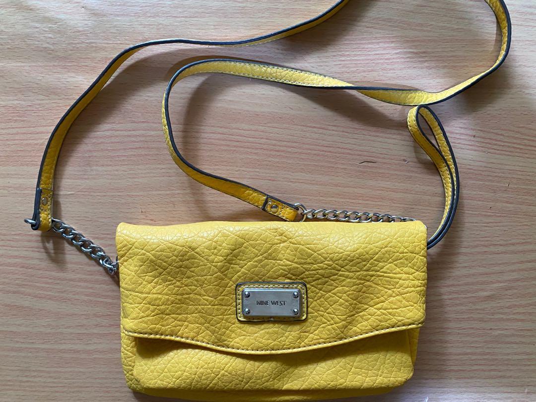 Nine west yellow purse outlet