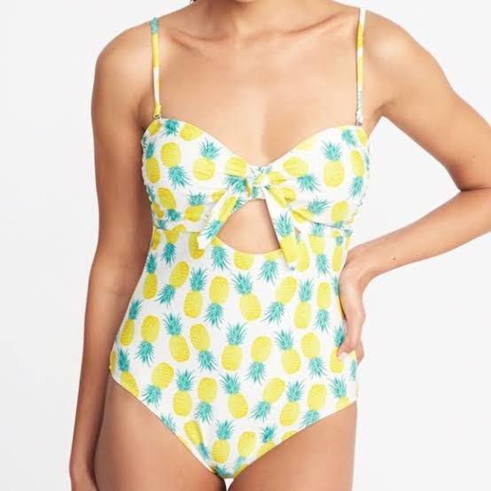 Old navy yellow bathing suit hot sale