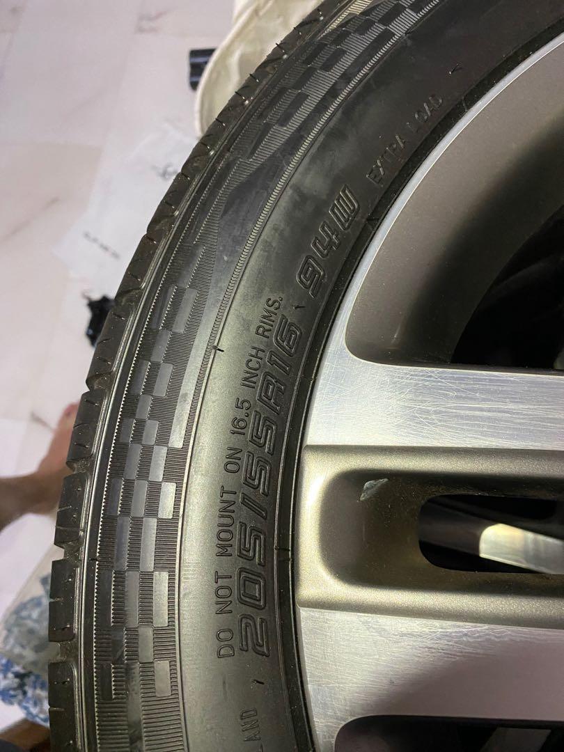 Original 16” VW golf/jetta rims. 5x112. With new tyres, Car Accessories ...