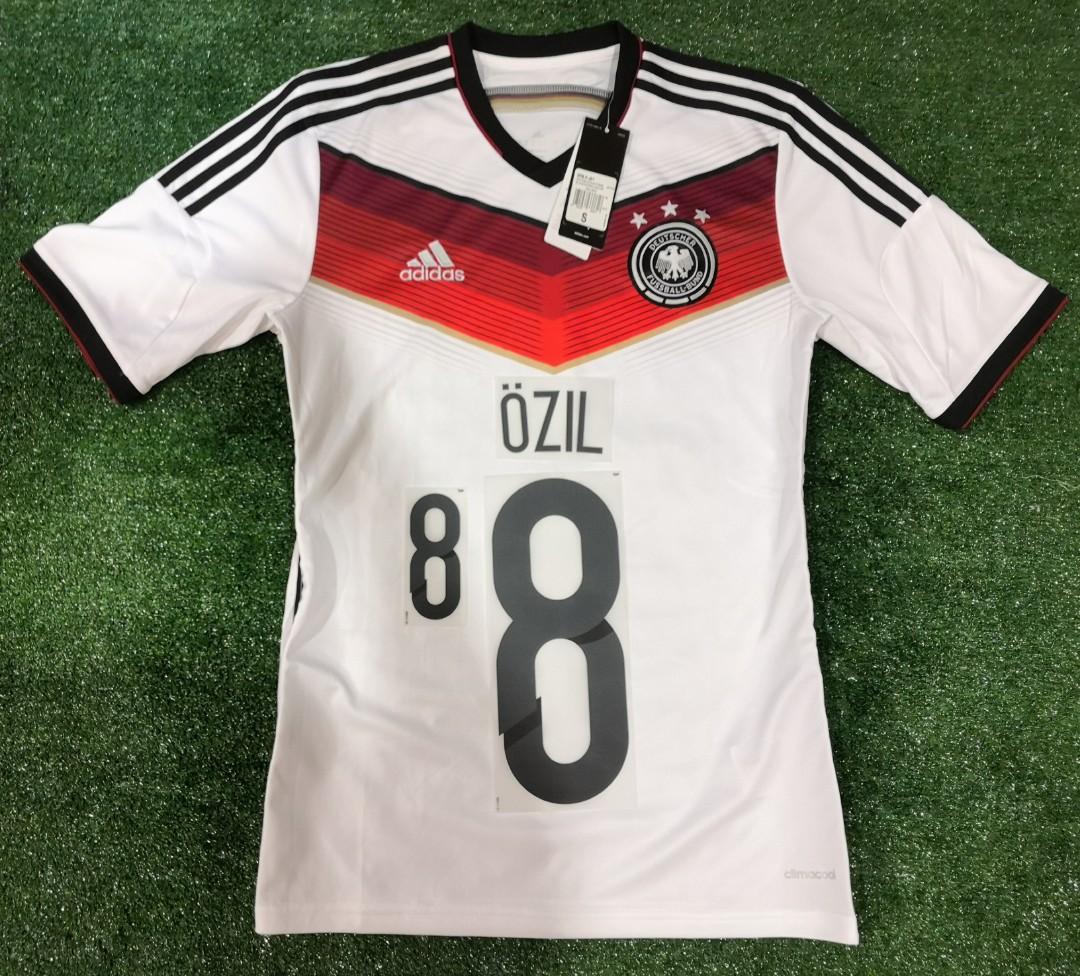Original Size S Germany 2014 World Cup home jersey jersi 3 star