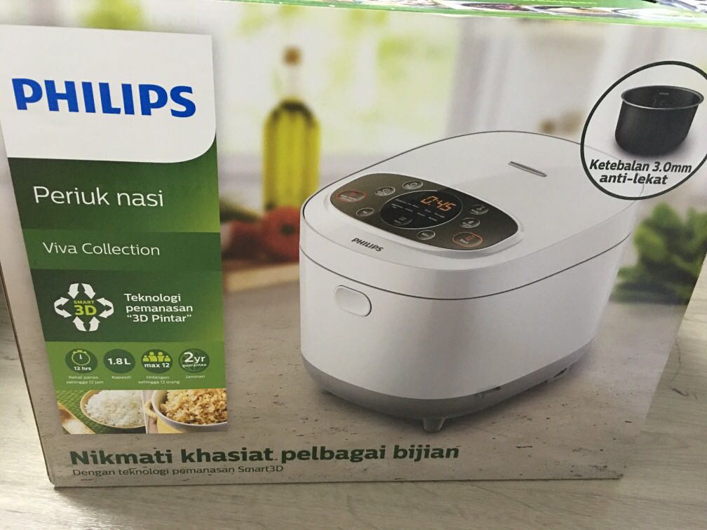 Philips Rice Cooker HD 4533 / 1.8 litres, TV & Home Appliances, Kitchen
