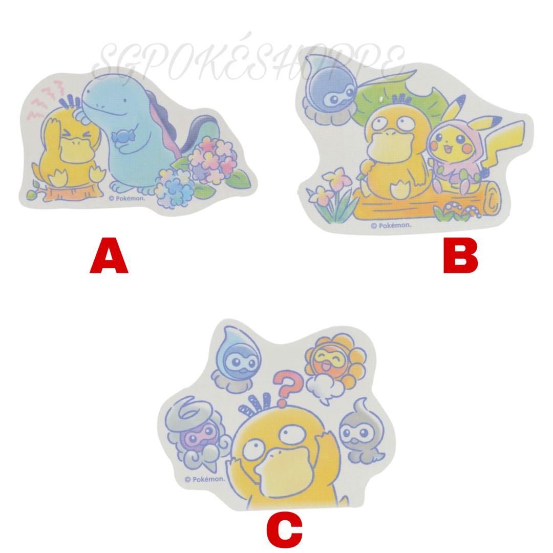 Po Assorted Sticker Sheet Psyduck S Cloud Nine Pokemon Center Exclusive Bulletin Board Preorders On Carousell