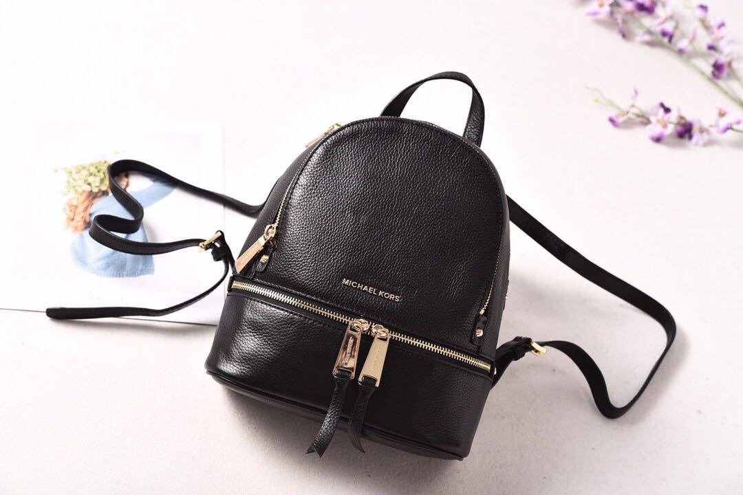 michael kors black backpack sale