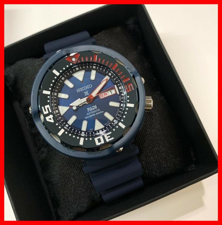 Seiko Baby Tuna Prospex PADI Automatic Diver Blue Rubber Strap Men Watch,  Men's Fashion, Watches & Accessories, Watches on Carousell