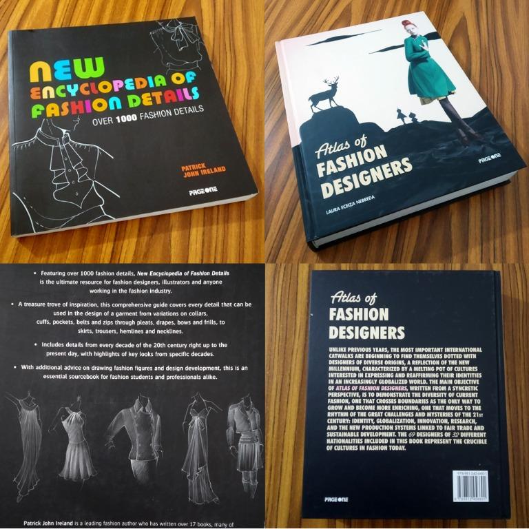 Set 2 Fashion Illustration Design Coffee Table Books New Encyclopedia And Atlas Of Fashion Designers Books Books On Carousell