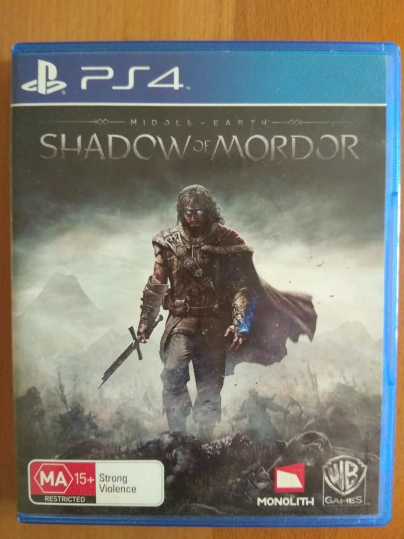 Shadow Of Mordor Ps4 Toys Games Video Gaming Video Games On Carousell