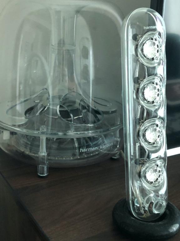 Speakers Harman Kardon Soundsticks Iii Led Desktop Wired Speaker System Transparent Electronics Audio On Carousell
