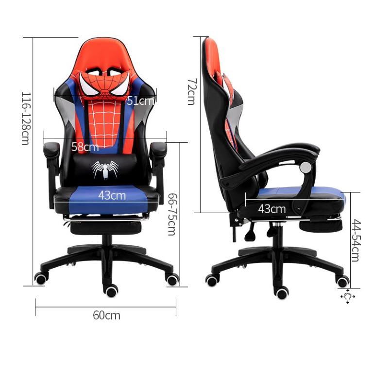 Spider-Man Gaming Chair -3 Designs, Furniture, Tables & Chairs on Carousell