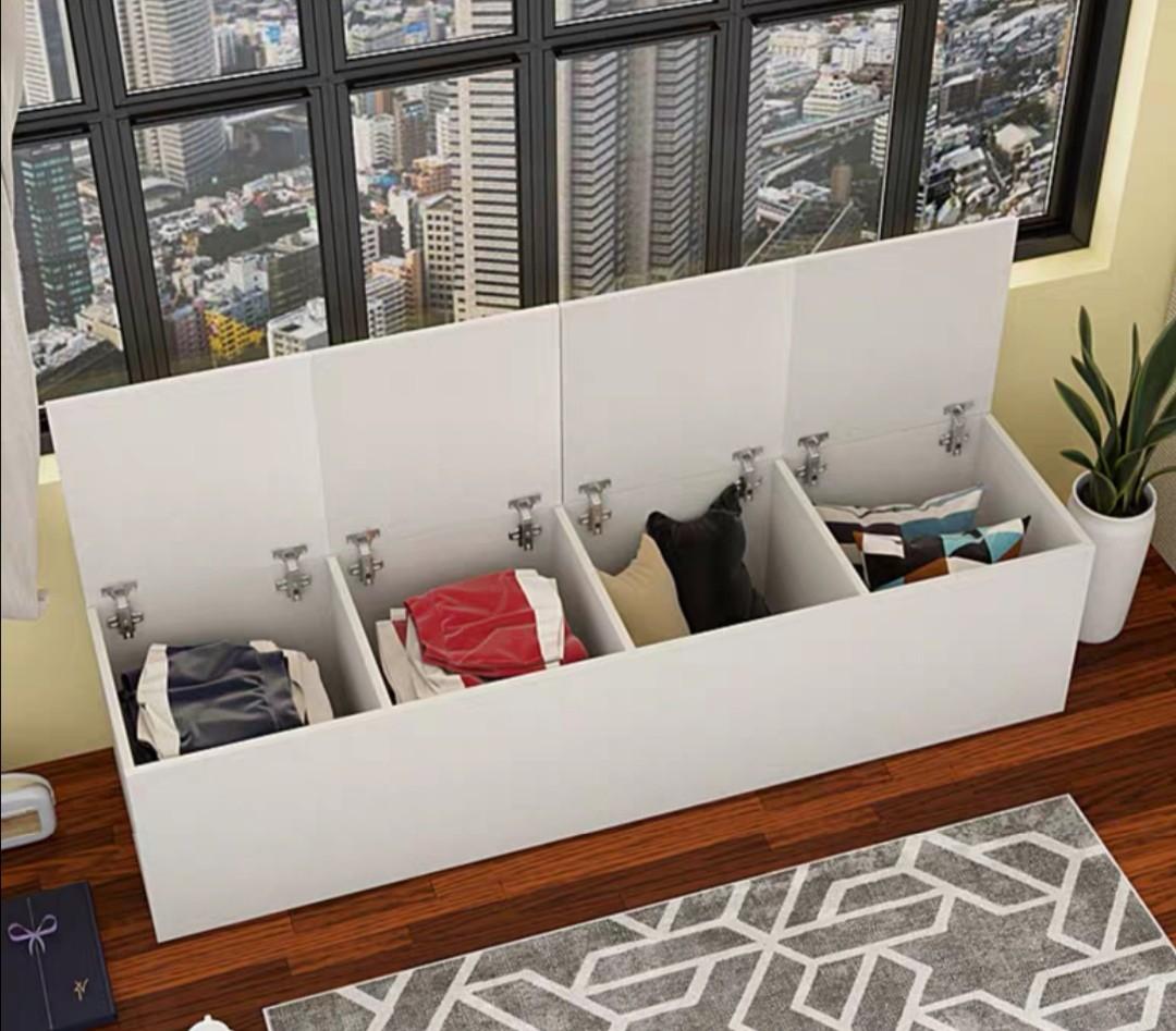 Tatami Balcony Window Storage Cabinet Bench Box Furniture Others