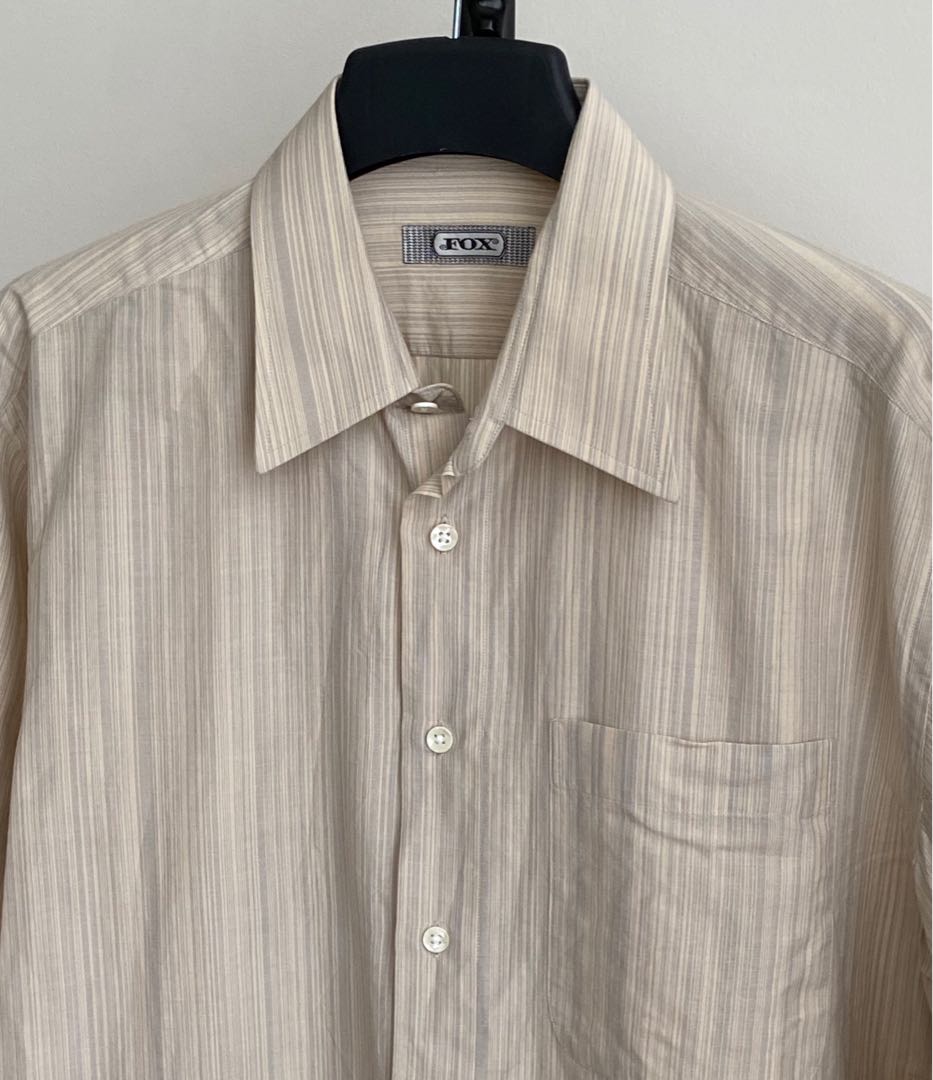 Men's Thai Silk Shirt Short Sleeve Casual Button-Up 20 Plain