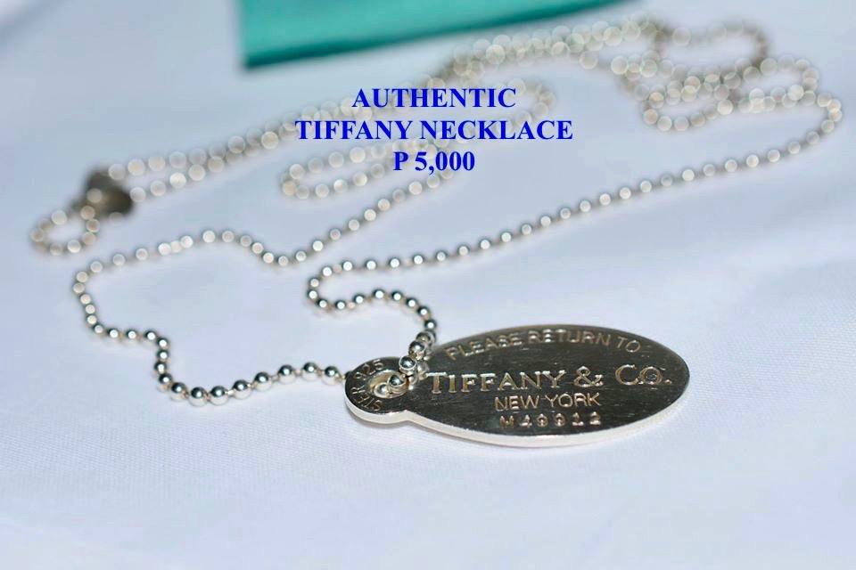 Tiffany Oval Dog Tag Necklace Authentic Women S Fashion Jewelry Necklaces On Carousell