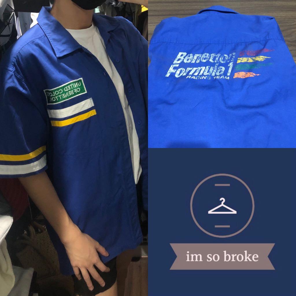 United Colors Of Benetton Formula 1 Outerwear Shirt Men S Fashion Clothes Outerwear On Carousell
