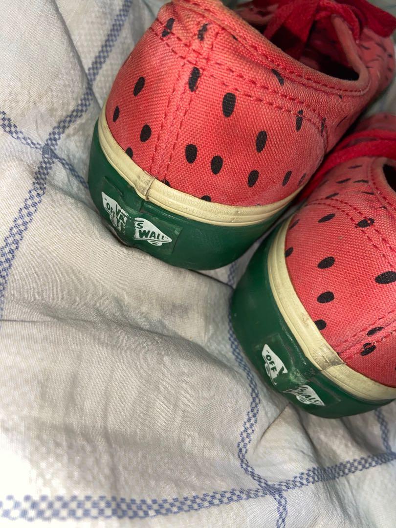 Vans Authentic Watermelon Shoes, Women's Footwear, Sneakers on Carousell