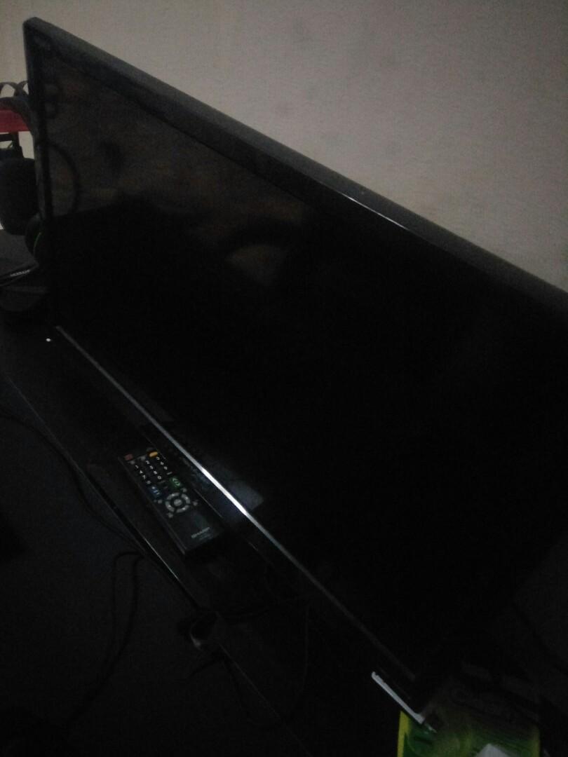 RESET LED LCD SHARP TV FLASHING LIGHT NOT TURNING ON, 44 OFF